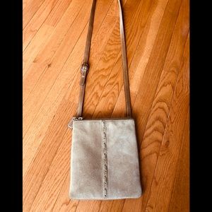 Coach bag suede/ leather -so cute 9x8”